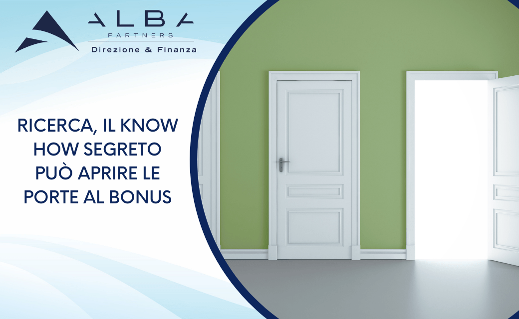 Ricerca, il know how segreto può aprire le porte al bonus