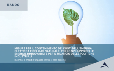 Misure Urgenti per il contenimento dei costi dell’energia elettrica e del gas naturale