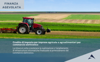 MiPAAF – Credito di imposta per imprese agricole e agroalimentari  per commercio elettronico