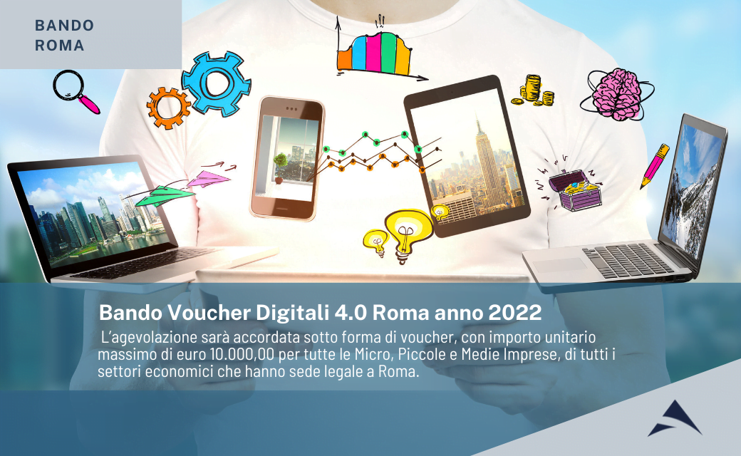 Bando voucher digitali 4.0 Roma anno 2022
