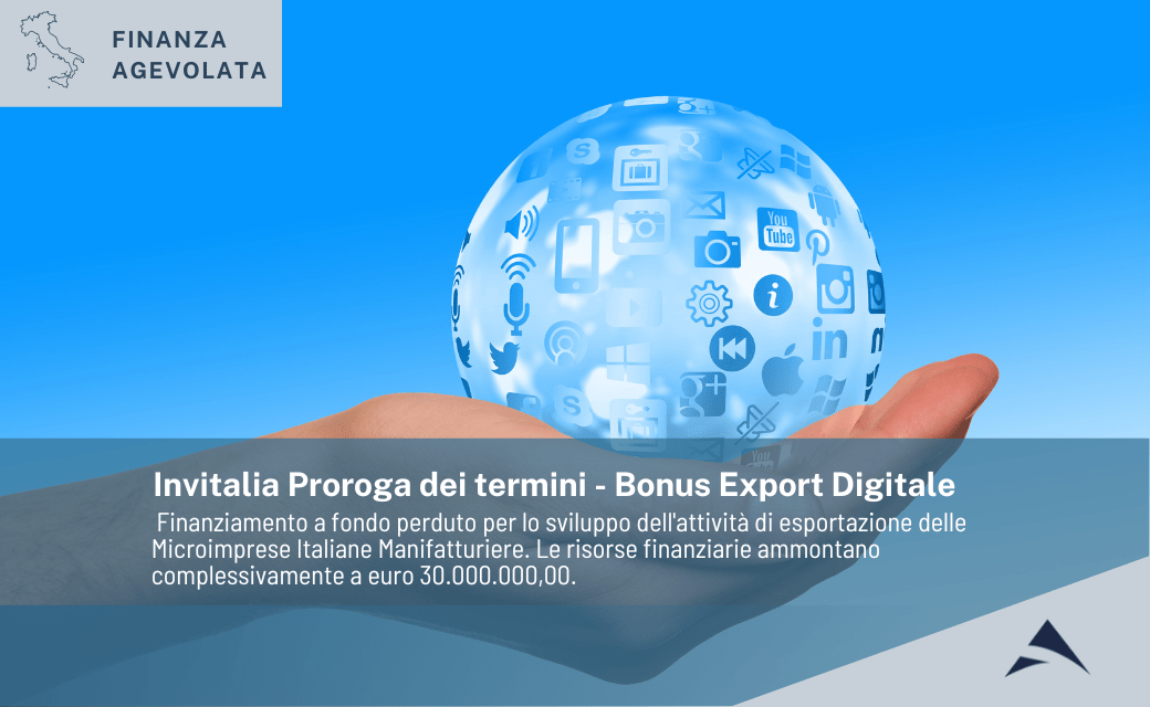 Invitalia Bonus Export Digitale