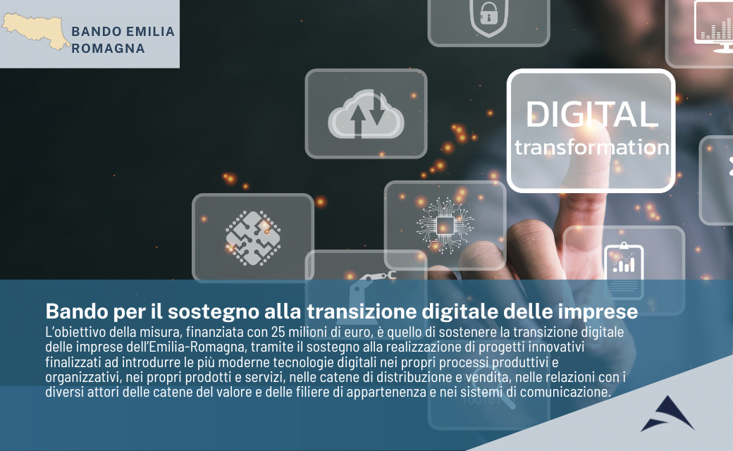 Regione Emilia Romagna – Bando per il sostegno alla transizione  digitale delle imprese