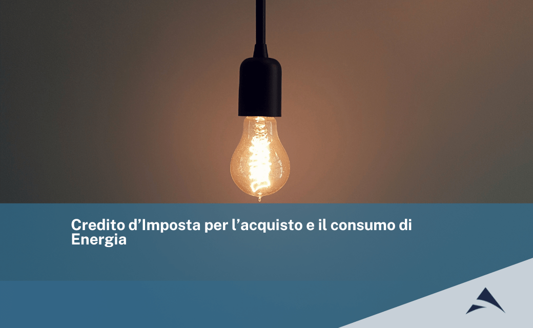 Credito d’Imposta per l’acquisto e il consumo di Energia