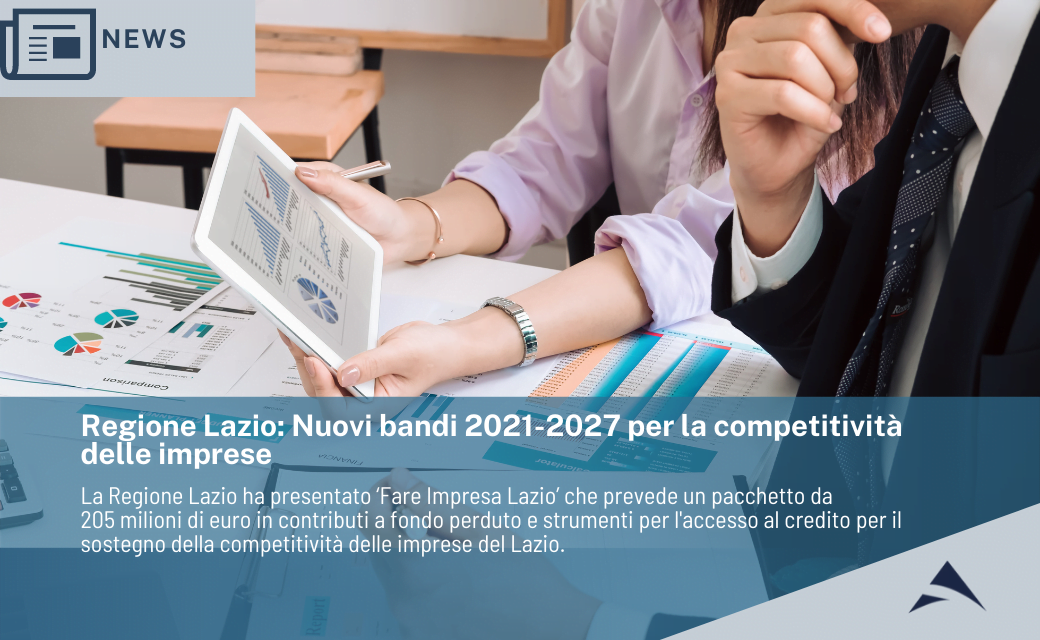 Regione Lazio – Pacchetto Competitività