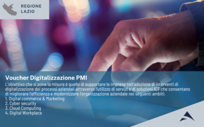 Regione Lazio – Voucher Digitalizzazione PMI