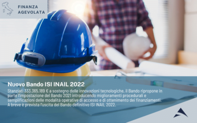 Nuovo Bando ISI INAIL 2022