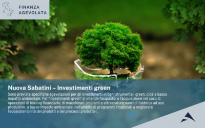 Nuova Sabatini – Investimenti green