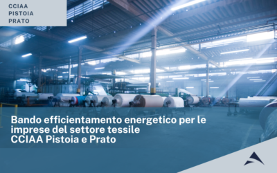 Bando efficientamento energetico per le imprese del settore tessile CCIAA Pistoia e Prato