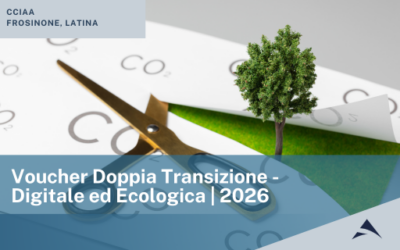 CCIAA Frosinone e Latina: Voucher Doppia Transizione – Digitale ed Ecologica | 2026