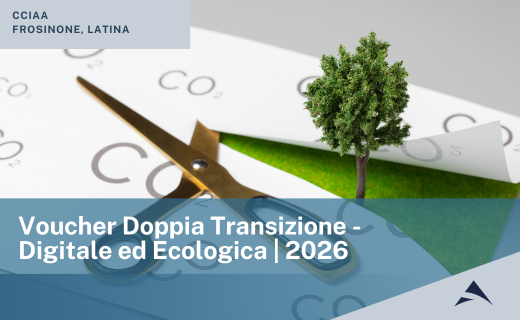 CCIAA Frosinone e Latina: Voucher Doppia Transizione – Digitale ed Ecologica | 2026