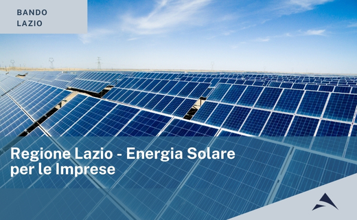 Regione Lazio – Energia Solare per le Imprese