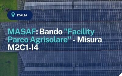 MASAF: Bando “Facility Parco Agrisolare” – Misura M2C1-I4